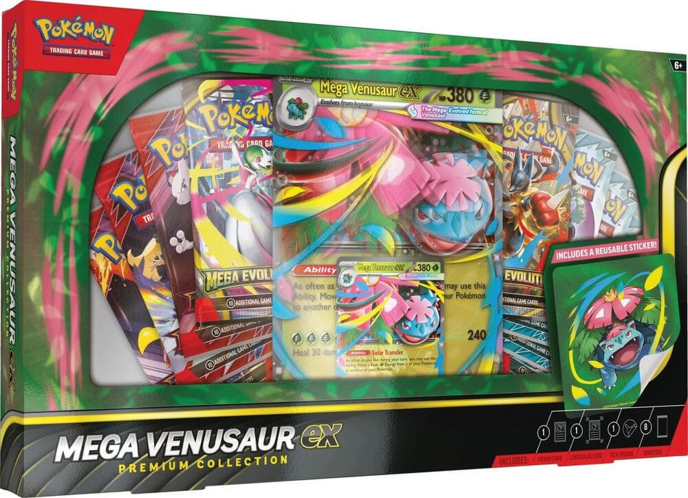 Mega Venusaur ex Premium Collection - Pokémon TCG samlerboks